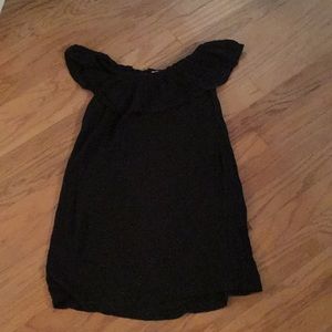 Black off the shoulder dress